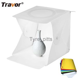 Flash Diffusers Travor Photo Box 20*20*20cm Draagbare Fotografie Studio SoftBox LED Light Box met Licht Dimmer Opvouwbaar voor Display Foto Tent x0724 x0724