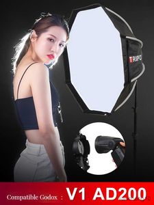 Diffuseurs Flash TRIOPO Softbox KX55CM KX 65CM 90CM Octogone Umbrella Light Box Pour Godox AD200 V1 Speedlite Flash Light Photographie Studio Photo R230712