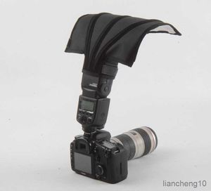 Diffuseurs Flash Tissu universel Flash Light Réflecteur pliable Snoot faisceau Softbox Diffuseur Bender Tube pour Canon Nikon Yongnuo pentax flashgun R230712