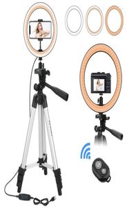 Têtes de flash 26 cm LED Ring Light avec 100 trépied pour Youtube Studio Caméra Selfies Vidéo Live Fill Lampe Pographie Lighting6944784