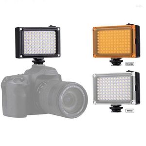 Flash Heads 96LED Pography Phone SLR Camera Luz de relleno para entrevista de tiro de boda con dos imanes Soft Box 3200K 5600K