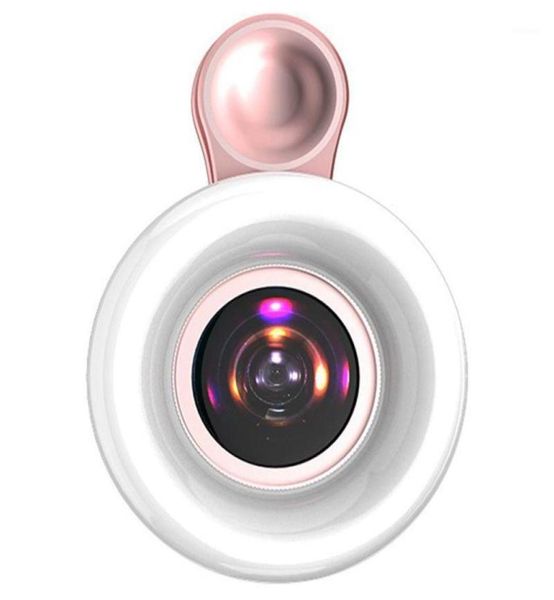 Cabezas de flash ABDZ LED Lente de teléfono Selfie Anillo de luz Relleno móvil HD Macro Lámpara regulable Belleza Ringlight19604672