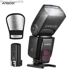 Flitskoppen Andoer AD560 IV On-camera Speedlite Flitslicht GN50 met Flash Trigger Reflector Diffuser voor DSLR Camera YQ231004