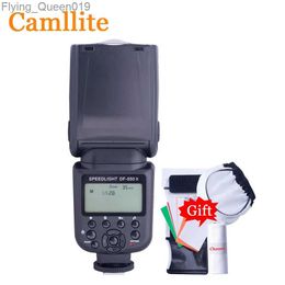 Têtes de flash Camllite DF-550II Caméra Flash HSS Speedlite Écran LCD Lampe de poche pour Pentax Olympus Lumix YQ231004