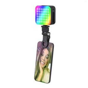 Flash Heads Clip-on Pocket RGB Video Light 2500-9000K Double-Face LED Fill Battery Screen Clip pour la conférence en direct