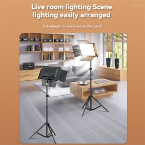 Cabezales de flash para lámpara suplementaria de relleno plano en vivo 10 pulgadas Led Po Studio Light Pography Accesorios 2700-6500k Square