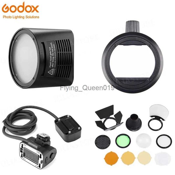 Têtes de flash Godox AD200 accessoire flash WITSTRO H200R tête de flash ronde et tête d'extension EC-200 AK-R1 réflecteur de température de couleur YQ231003