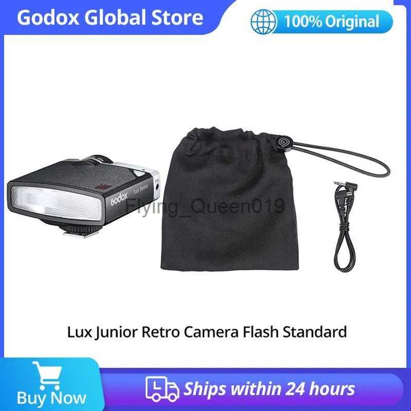 Têtes de flash Godox Lux Junior Camera Flash GN12 6000K200K 7 niveaux Flash Speedlite Trigger pour appareil photo Fujifilm Olympus YQ231003