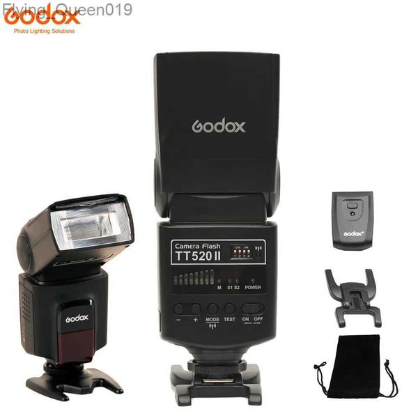 Têtes de flash Godox Thinklite Camera TT520II Flash avec signal sans fil 433 MHz intégré pour appareils photo reflex numériques Pentax Olympus YQ231004