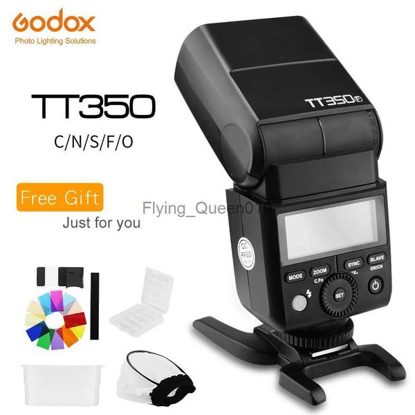 Têtes de flash Godox TT350 Mini Speedlite TT350C TT350N TT350S TT350F TT350O TT350P Flash pour appareil photo TTL HSS pour Fuji Olympus YQ231003