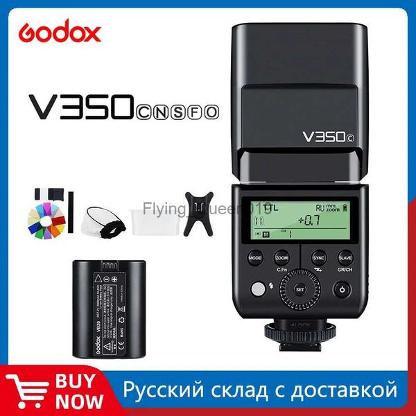 Têtes de flash Godox V350C V350N V350S V350F V350O TTL HSS caméra Speedlite Flash batterie au Lithium intégrée pour Fuji Olympus YQ231003