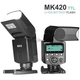 Cabezales de flash Meike MK420N TTL Batería de iones de litio Flash Speedlite con pantalla LCD Compatible con Nikon D850 D810 D3400 D3300 D3500 Z6 Z7 YQ231003