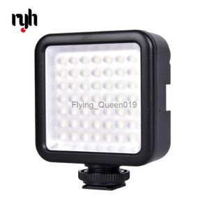 Flash Heads Photo Flash W49 Mini Pro Led-49 Luz de video 49 Luz de flash LED para cámara DSLR Videocámara Dvr Dv Luz de cámara negra para YQ231003