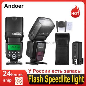 Têtes de flash RU Stock Andoer 2.4G sans fil universel sur caméra esclave Speedlite Flash Light GN50 avec déclencheur de flash pour appareils photo reflex numériques YQ231003