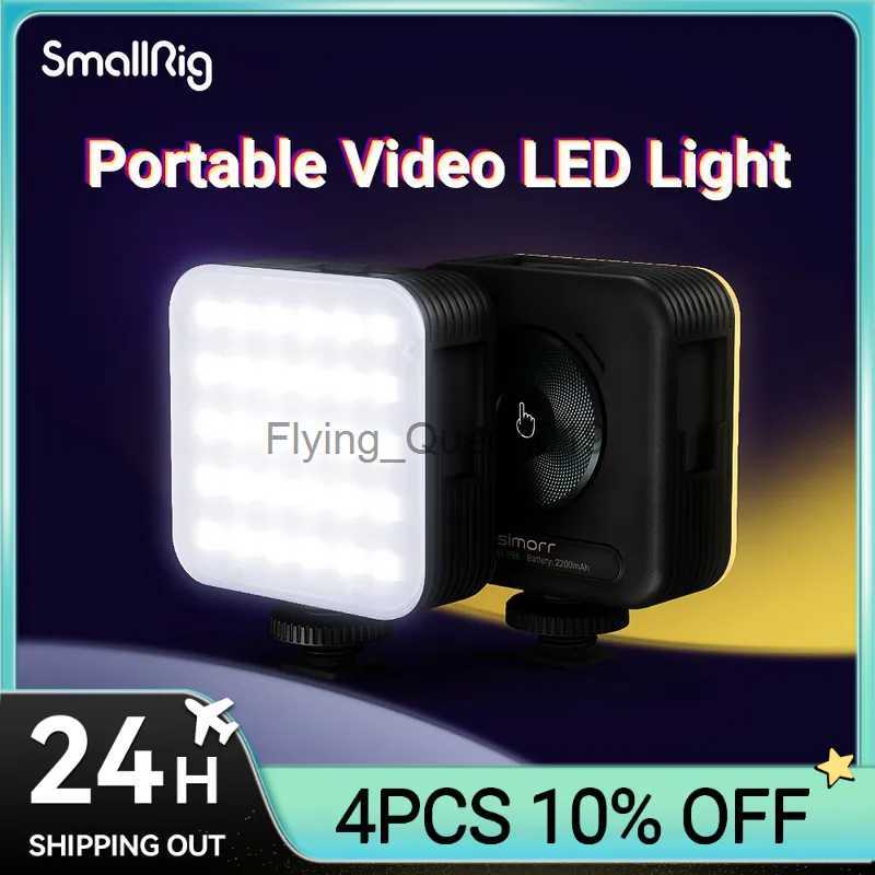 Teste flash Smallrig Luce video LED Luci per fotocamera 96 Perline LED per fotografia Illuminazione video Ricaricabile 2200 mAh con 3 Slitta fredda 3286B YQ231003