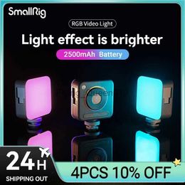 Flash Heads SmallRig Portable Vibe P108 RGB Luz de video Luz inteligente 130 minutos Tamaño de bolsillo de larga duración 108 LED Reflectores 4055 YQ231003