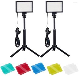 Flash Heads Soonpho USB LED Video Light Light Lighting 5600K Dimmable con soporte de trípode