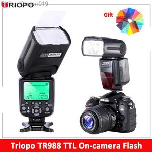 Têtes de flash TRIOPO Flash TR988 TTL HSS sur caméra Flash haute vitesse Sync Speedlite pour 6D 60D 550D 600D D700 D800 appareil photo reflex numérique YQ231004