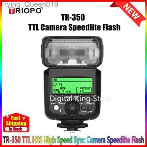 Flitskoppen TRIOPO TR-350 TTL HSS High Speed Sync Camera Speedlite Top Flash SLR Mirrorless Camera Flitsschoen Licht voor YQ231004