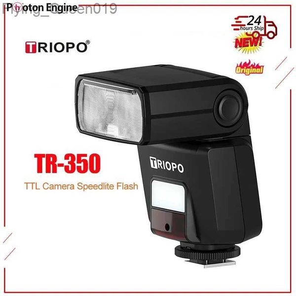 Têtes de flash Triopo TR-350 TTL HSS Caméra de synchronisation haute vitesse Speedlite Flash SLR Caméra sans miroir Lumière de chaussure pour YQ231004