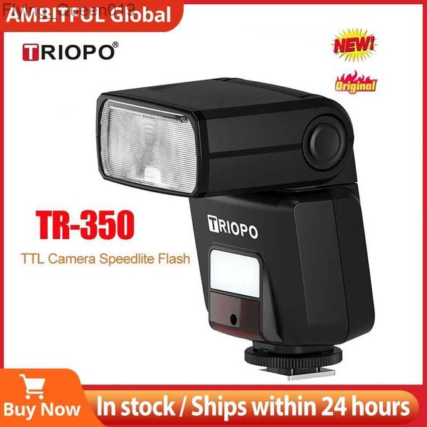 Têtes de flash Triopo TR-350 TTL HSS Caméra de synchronisation haute vitesse Speedlite SLR Lampe de chaussure sans miroir pour YQ231005