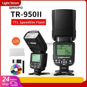 Flash Heads Triopo TR-950II Flash Light Speedlite + G4 2.4G Transmissão sem fio para câmera 650D 550D 450D 1100D 60D 7D 5D YQ231003