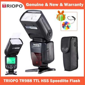 Flash Heads Triopo TR-988 TTL High Speed Sync Professional Camera Flash Speedlite for and 6D 60D 550D 600D Digital SLR Cameras YQ231003