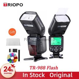 Flitskoppen TRIOPO TR-988 TTL HSS High Speed Sync Camera Speedlite voor en 6D 60D 550D 600D D800 D700 Digitale SLR YQ231005