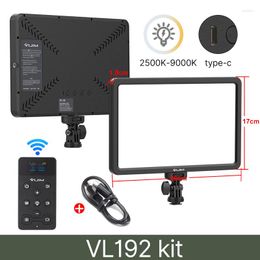 Flitskoppen VIJIM VL108 LED-videocamera Licht Dimbaar Kleurtemperatuur 3200K-5500K Paneelverlichting Vlog Vullen Pography GT