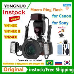 Têtes de flash YONGNUO YN14EX/YN-14EX II TTL YN14-EX LED Macro Ring Flash Speedlite Light pour 1Dx 5D3 6D 7D 70D 80D caméras pour YQ231003