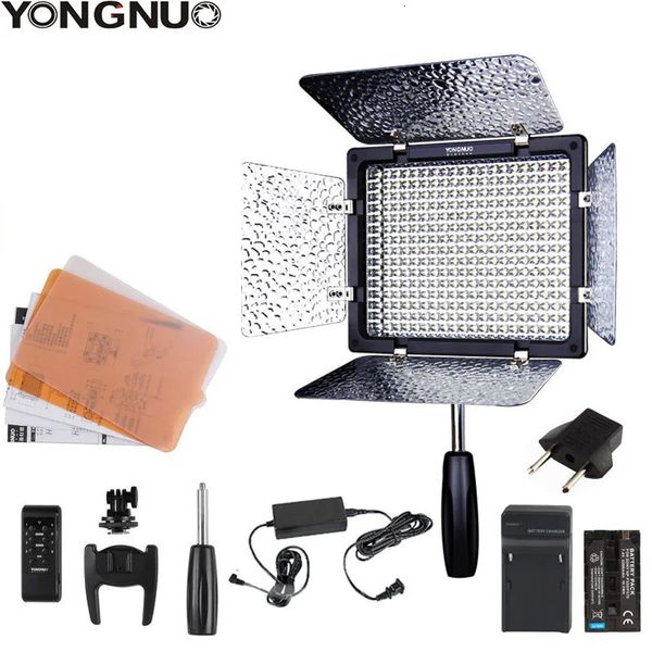 Têtes de flash Yongnuo YN300 III YN 300 3200K 5600K Caméra de température de couleur réglable PO LED Lumière vidéo en option avec kit d'accessoires 231117