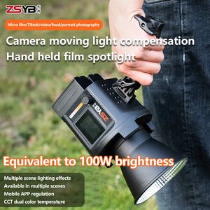 Flash Heads ZSYB CL 60Bi Bi color LED Light 3200 5600k led 60w Professional iluminador para video fotografia For Outdoor Shooting 231030