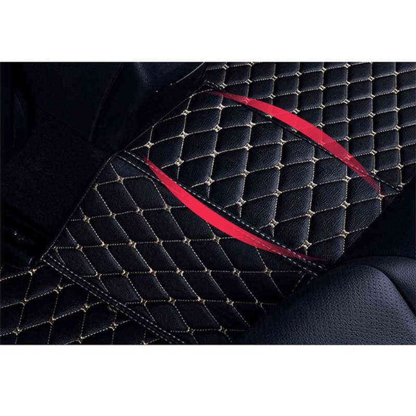 Tapis de sol de voiture en cuir tapis Flash pour Bmw série 5 E34 E39 E60 E61 F07 GT F10 F11 F18 2004-2018 couverture de tapis de pied de voiture personnalisée H22041240Z