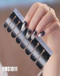 Flash Powder Gradient Nail Stickers Occureurs Polish 16pcs Couleurs multi-optionnelles Couleur pure Sticker Couleur de couleur Nouveau style 7595374