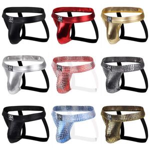 Flash Ropa Interior Espumoso Gay Tangas Sexy Jockstraps Moda Hombres S Calzoncillos Bikini De Cuero Niños T Back Shorts