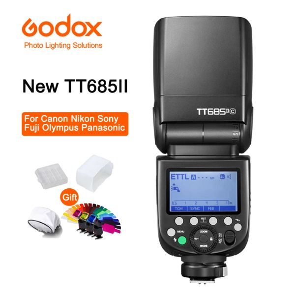 Flashes GOODOX TT685II TT685IIC ETTL 2.4G SYNC SINC ALTA INALLADA 1/8000S GN60 Speedlite de flash para Canon EOS RP R6 R5 R3 Cámara