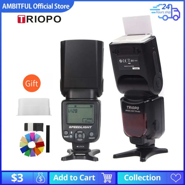 Flashs Triopo Tr950 Flash Light Speedlight Speedlite Universal pour Fujifilm Olympus Nikon Canon 650D 550D 450D 1100D 60D 7D 5D CAMERIE