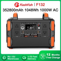 Flashfish 110V-240V 1048wh Portable Power Station Générateur solaire Batterie de grande capacité pour la maison Camping en plein air RV