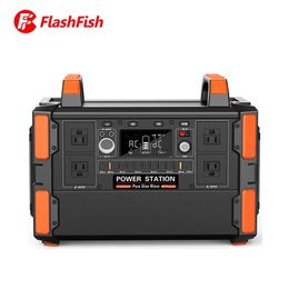 Flashfish 110V-240V 352800mAh Portable Power Station Générateur solaire Batterie de grande capacité pour la maison Camping en plein air RV