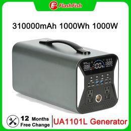 Flashfish 230V draagbare krachtcentrale 310000 mAh 1000wh zonnegenerator 1000W AC Uitschakels Back -up batterijpakket CPAP Outdoor RV SOS