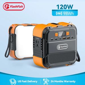 Flashfish – batterie de charge 120 watts, générateur solaire, fourniture de banques, centrale électrique Portable 120 W pour l'extérieur, offre spéciale
