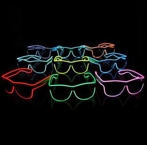 Clignotant EL Fil Lunettes À Led Lumineux Fête Éclairage Décoratif Classique Cadeau LED Lumineuse Lumière Lunettes De Soleil De Fête