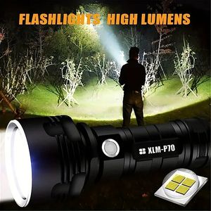 Linterna de alto lúmenes recargable, linternas LED superbrillantes, luz de flash más brillante, linternas tácticas de alta potencia, linternas de emergencia de mano