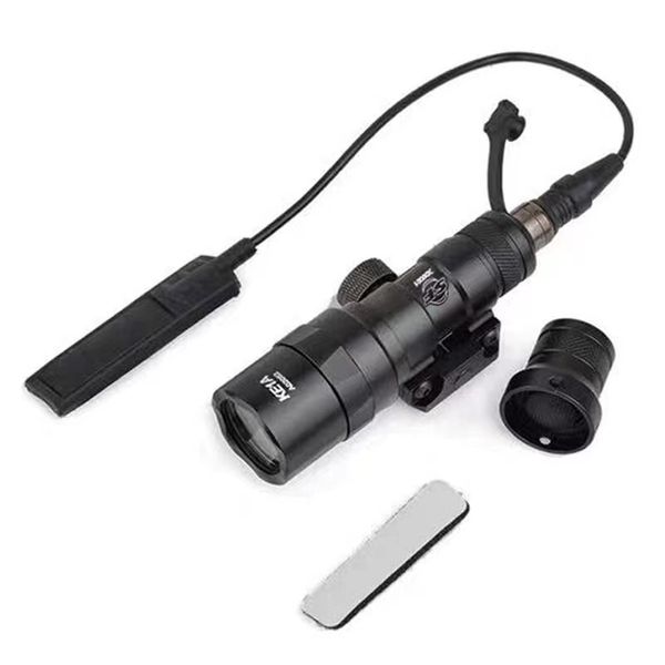 Accessoires tactiques jingming m4 m16 hk416 ar15 lampe de poche M300B lumière LED Lumens élevés avec queue de Rat et tête de couronne torche Portable