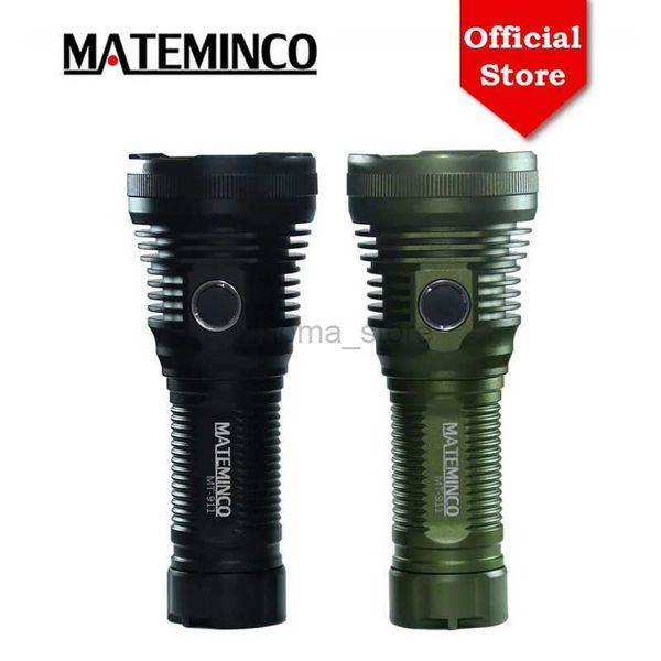 Linternas Mateminco MT-911 Tapa trasera magnética Linterna de carga USB-C Foco de batería Antorcha táctica Linternas LED para caza Pesca 240122