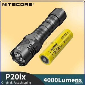 Zaklampen NITECORE P20iX USB-C oplaadbare zaklampen Superheldere militaire tactische zaklamp 4000 lumen 5000 mAh NL2150HPi batterij 240122