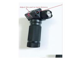 Zaklampen Top Verticale Foregrip Strobe Zaklamp Voeg Red Dot Laser Zicht toe voor Geweer Drop Levering Accessoires voor tactische uitrusting Dhpl3395551