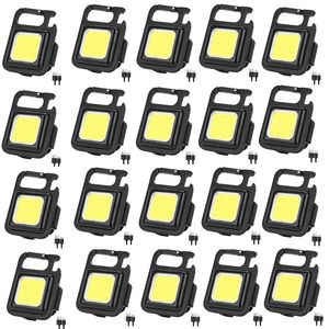 Normas de linternas 1-20pcs Luz LED Luz de bolsillo portátil de bolsillo USB recargable para acampar al aire libre Corkscrewshashlashligs Flashlig