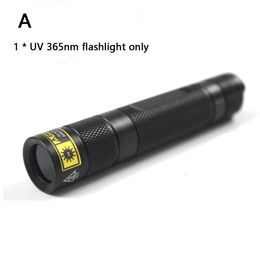 Linternas Antorchas 10W Linterna UV 365Nm Escorpión de luz negra recargable portátil para detector de orina de mascotas Mineral con cuerpo de aluminio 230826 878