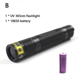 Zaklampen Zaklampen 10W UV-zaklamp 365Nm Draagbare oplaadbare Blacklight Scorpion voor huisdier urinedetector mineraal met aluminium behuizing 230826 779